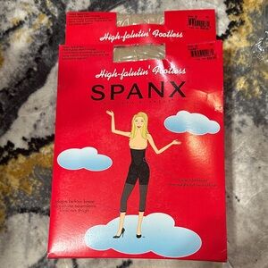 SPANX High-Falutin' Footless Shapewear in Black size G- 2 pack lot